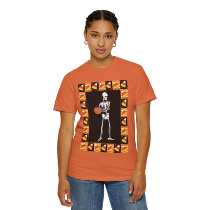 Candy Corn Skeleton Unisex Garment-Dyed T-shirt