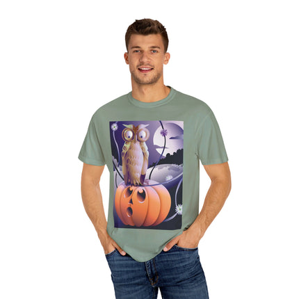 The Startled Pumpkin Unisex Garment-Dyed T-shirt
