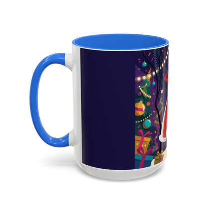 🎄❄️ The Christmas Snowball Dance Colorful Mug – Whimsical Holiday Fashion Fantasy