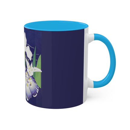 Irises by Kogyo Tsukioka Colorful Mugs, 11oz