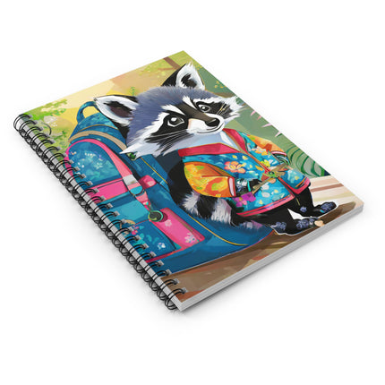 Baby Racoon Spiral Notebook - Ruled Line