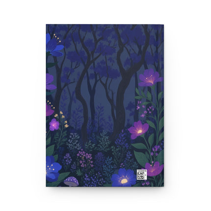🌙💜 The Midnight Garden Lovers Hardcover Journal – Art Deco Romance