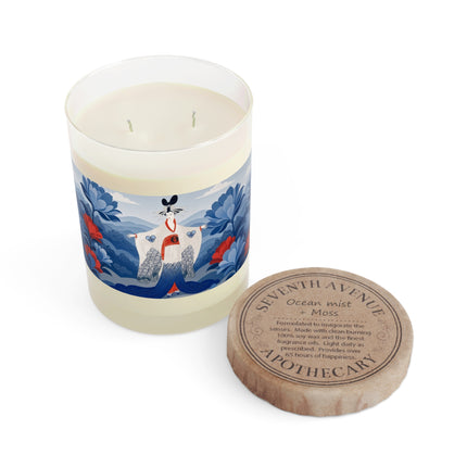 🌸🎎 The Lady Of The Imperial Blue Garden Scented Candle – Art Deco Japanese Floral Elegance
