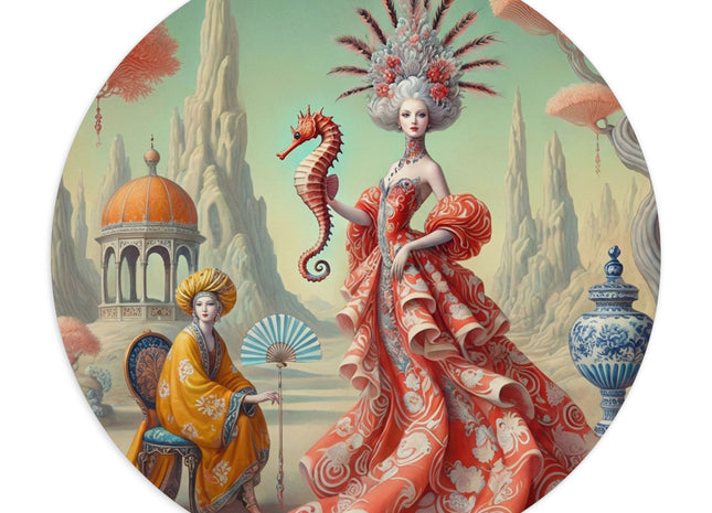 The Seahorse Court Mouse Pad