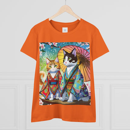 Kimono Kitties Cotton Tee
