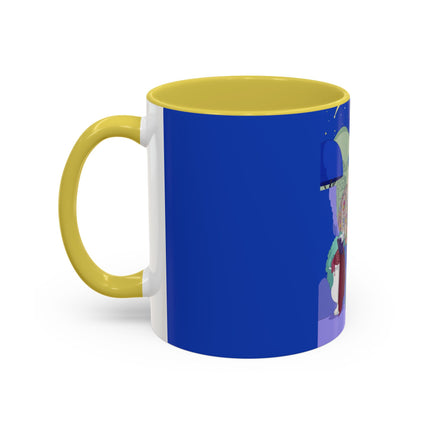 Wishes Beneath the Comet Sky Colorful Mug (11oz, 15oz) – Celestial Magic, Art Deco Elegance & Dreamy Wonder