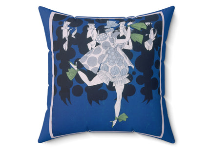 Where is my boy tonight by Ralph Barton Spun Polyester Square Pillow