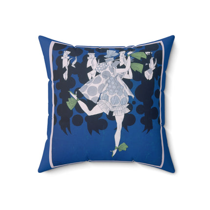 Where is my boy tonight by Ralph Barton Spun Polyester Square Pillow