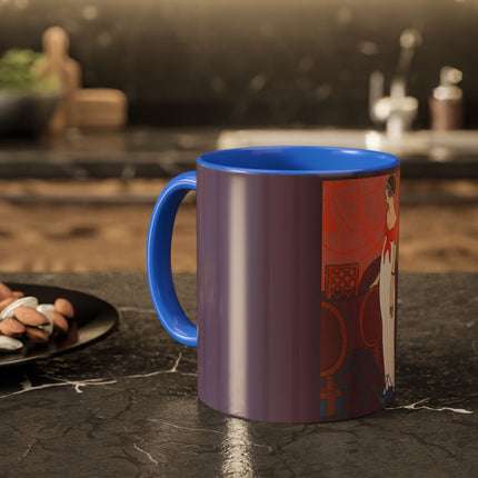L’Entracte by Georges Lepape Colorful Mugs (11oz, 15oz)