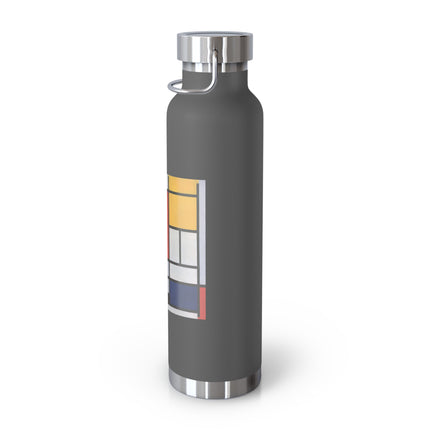 Composition with Red, Yellow, Blue, and Black by Piet Mondrian Copper Vacuum Insulated Bottle, 22oz