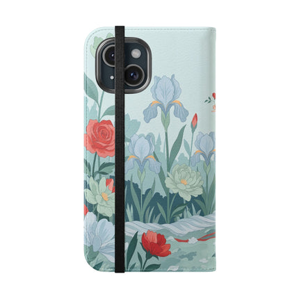 🌹💌 The Secret Rose Garden Courtship Flip Case – Art Deco Floral Romance