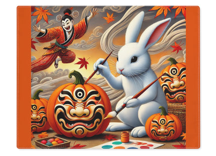 Halloween Rabbit’s Kabuki Jack-o’-Lanterns Placemat, 1pc