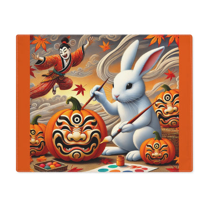 Halloween Rabbit’s Kabuki Jack-o’-Lanterns Placemat, 1pc
