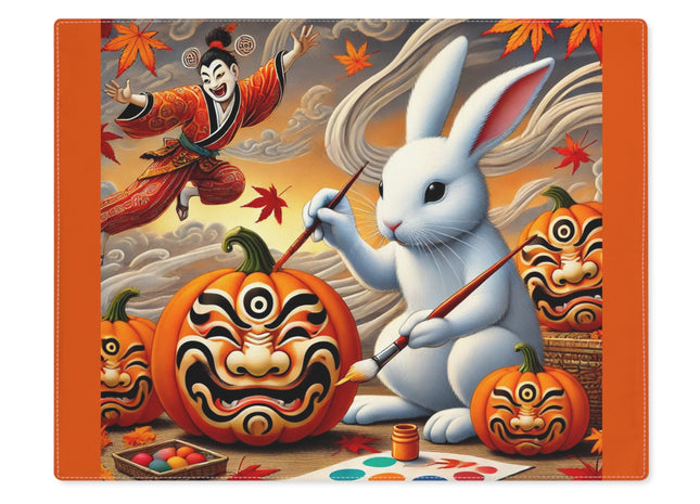 Halloween Rabbit’s Kabuki Jack-o’-Lanterns Placemat, 1pc