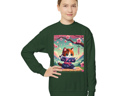 Samurai Kitten Youth Crewneck Sweatshirt