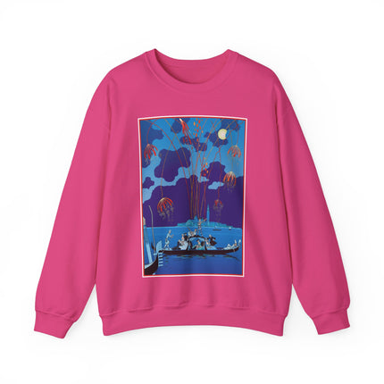 Fireworks in Venice by George Barbier Heavy Blend™ Crewneck Sweatshirt