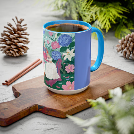 The Ladies Of The Blossoming Vanity Colorful Mugs – Art Deco Floral Elegance
