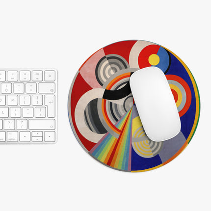 Rythme No. 1 by Robert Delaunay Mouse Pad, Round and Rectangle