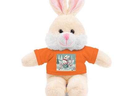 Candy Cane Timekeeper Bunny Stuffed Animals with Tee