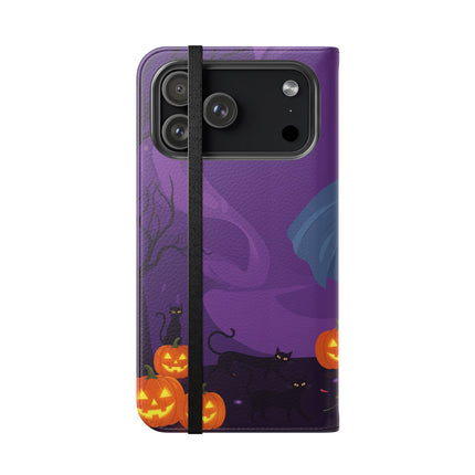 🎭🌹 The Harlequin Rose Masquerade Flip Case – Theatrical Halloween Romance