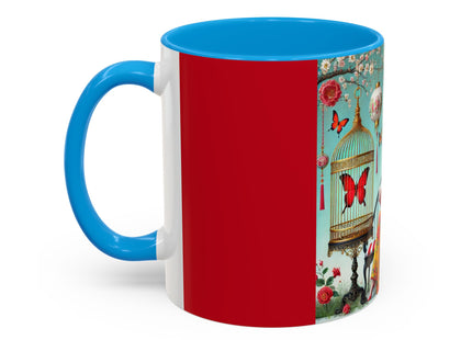 Reading in a Painted Garden Colorful Mugs (11oz, 15oz)