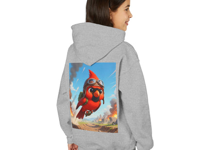 Cardinal Dive Bomber Youth Heavy Blend Hooded Sweatshirt