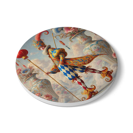 The Ornamental Jester Ceramic Coaster