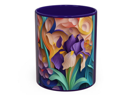 The Elegant Iris Flower Colorful Mugs (11oz, 15oz)