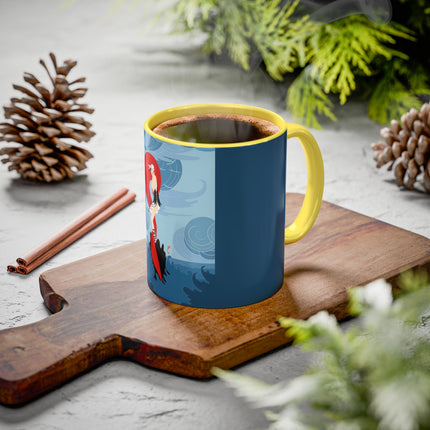 Siren of the Waves Colorful Mugs – Dramatic Sea Power & Bold Elegance