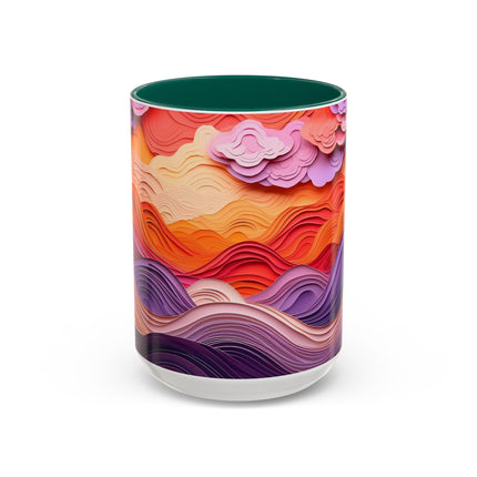 Dramatic Sunset Sky Colorful Mugs (11oz, 15oz)