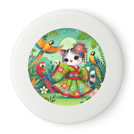 Parrot Dance of the Geisha Kitten Wham-O Frisbee – Tropical Twirls & Vibrant Vibes