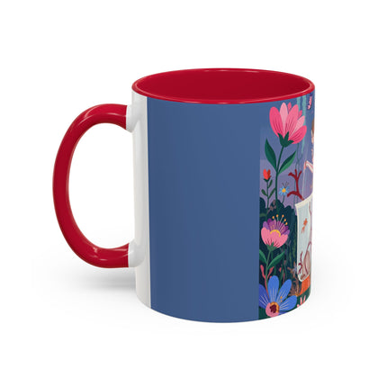 The Lady Of The Enchanted Aquarium Colorful Mugs – Art Deco Aquatic Elegance