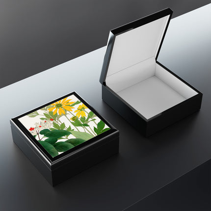 Clerodendrum & Rudbeckia by Tanigami Kônan Jewelry Box