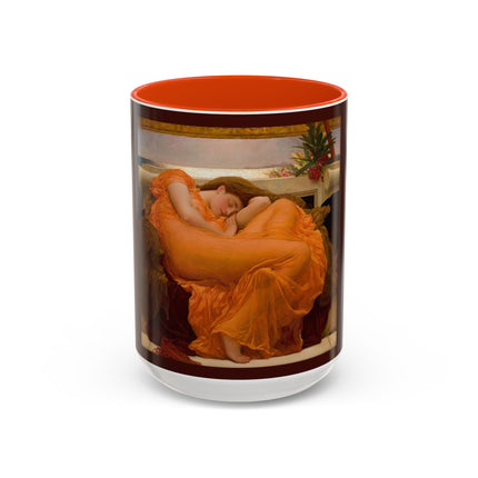 Flaming June by Frederic Leighton Colorful Mugs (11oz, 15oz)