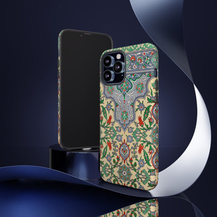Arabic Art Pattern, Plate by Emile Prisse d’Avennes Phone Cases