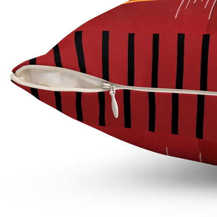 La décoration moderne dans le textile Pl. 3 by Gaston Charlet Spun Polyester Square Pillow