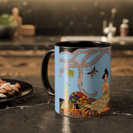 Minuit … ou l’appartement à la mode by George Barbier Colorful Mugs (11oz, 15oz)