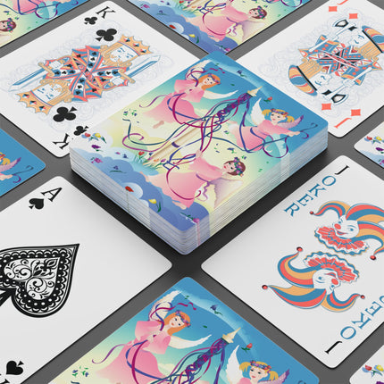 Angelic Revelry Playing Cards