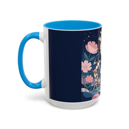 🕛🌸 Midnight Waltz Before Christmas Colorful Mug – Art Deco Holiday Fantasy