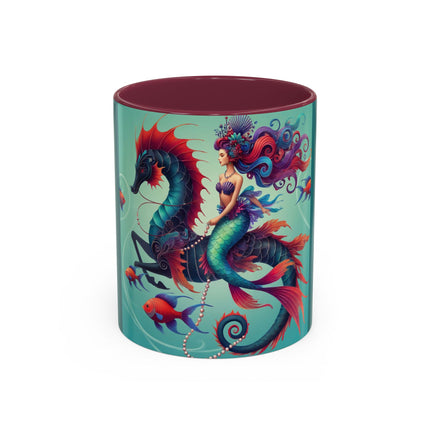 Mermaid & Sea Dragon Mug – Ocean Guardian & Mythic Beauty