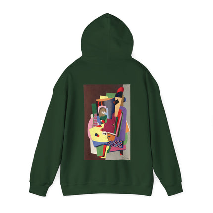 The Piano Lesson by Georges Valmier Heavy Blend™ Hooded Sweatshirt