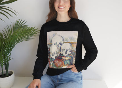 The Three Skulls by Paul Cézanne Unisex Heavy Blend™ Crewneck Sweatshirt