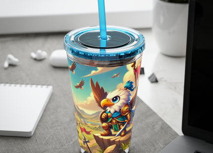 Watchful Guardian Sunsplash Tumbler with Straw, 16oz