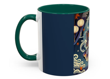 Skeleton Kabuki Performer Colorful Mugs (11oz, 15oz)