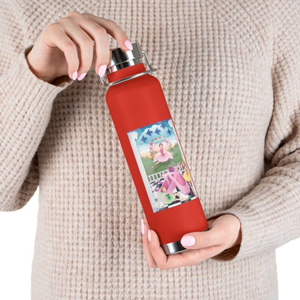 Graceful Enchantment Copper Vacuum Insulated Bottle, 22oz