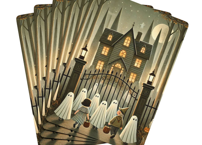 Ghostly Welcome – A Halloween Night Playing Cards