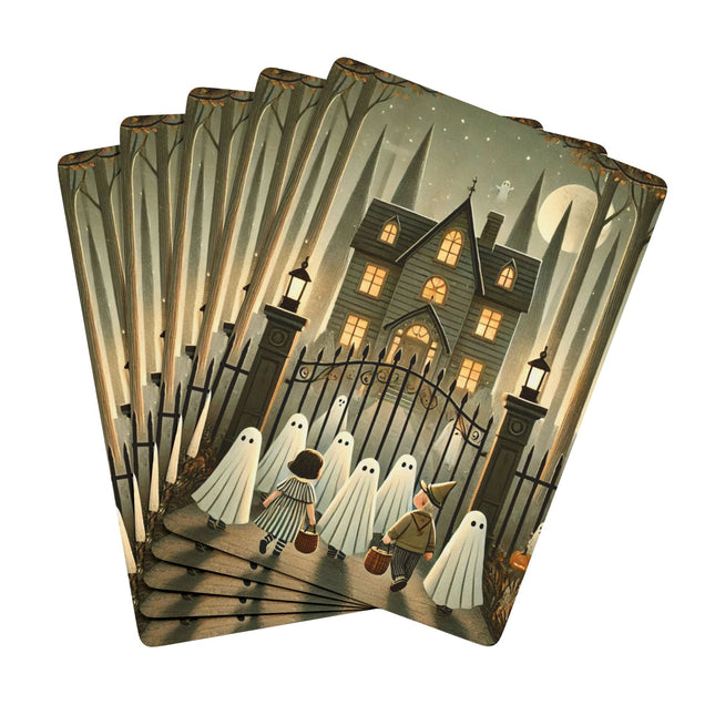 Ghostly Welcome – A Halloween Night Playing Cards