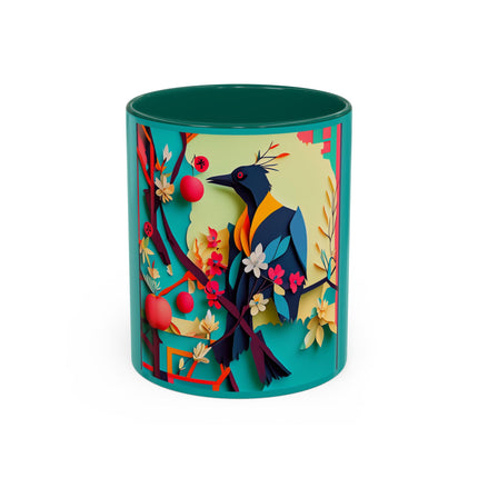 Curious Crow Colorful Mugs (11oz, 15oz)