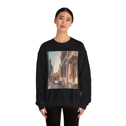 Gondola Moorings on the Grand Canal by John Singer Sargent Heavy Blend™ Crewneck Sweatshirt