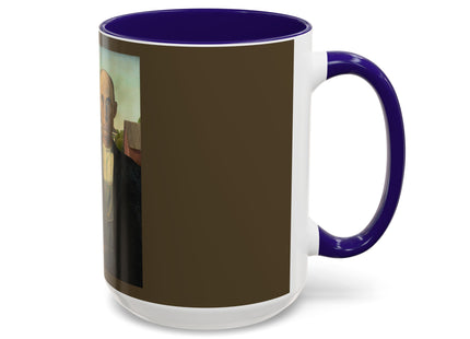 American Gothic by Grant Wood Colorful Mugs (11oz, 15oz)